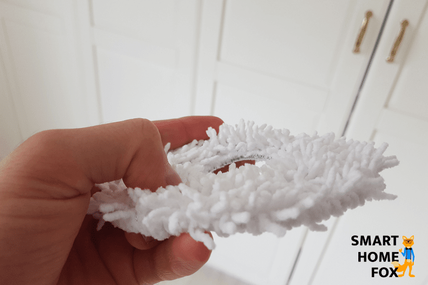 Ein Wischpad des Yeedi Mop Roboters in der Nahaufnahme